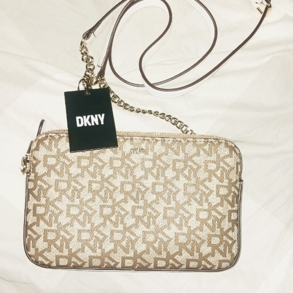 DKNY Veronica double zip crossbody